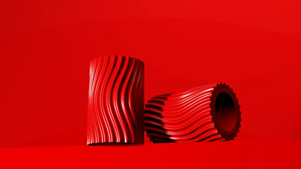 Red APEX LAYR55 foam roller